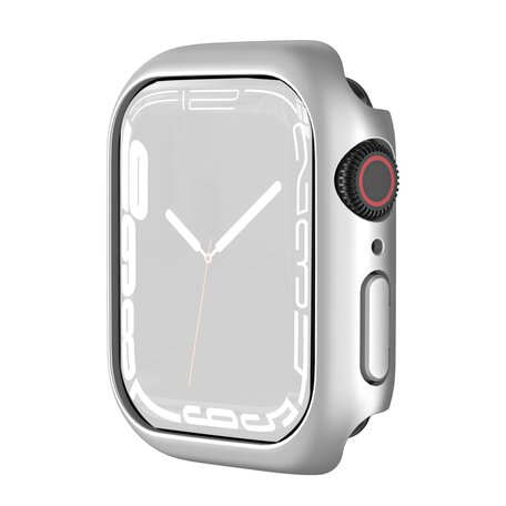 Apple Watch 41mm Hard case (open front) - Zilver - Geschikt voor Apple Watch 41mm