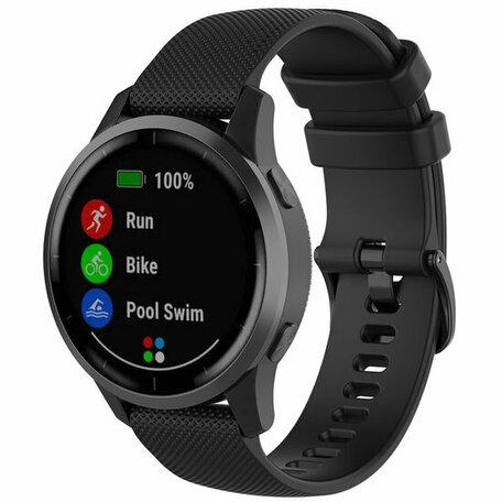 Samsung Galaxy Watch Active 2 - Sportband met motief - Zwart