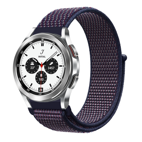Sport Loop bandje - Navy / donkerpaars gemêleerd - Samsung Galaxy Watch 4 Classic - 42mm / 46mm