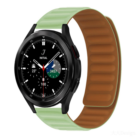 Samsung Galaxy Watch 4 Classic - 42mm / 46mm - Siliconen Loop bandje - Lichtgroen