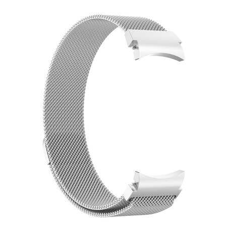 Samsung Galaxy Watch 4 - 40mm / 44mm - Milanese bandje (ronde connector) - Zilver