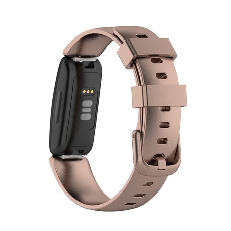 Fitbit Inspire 2 & Ace 3 - Sportbandje met gesp - Maat: Large - Rosé goud