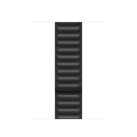 Leather Link serie bandje - Zwart - Geschikt voor Apple Watch 38mm / 40mm / 41mm