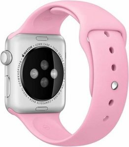 Rubberen sportbandje - Roze - Geschikt voor Apple Watch 38mm / 40mm / 41mm