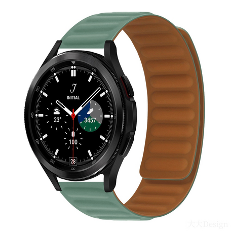 Siliconen Loop bandje - Groen - Samsung Galaxy Watch 4 Classic - 42mm / 46mm