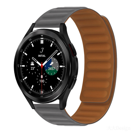 Siliconen Loop bandje - Grijs - Samsung Galaxy Watch 4 Classic - 42mm / 46mm