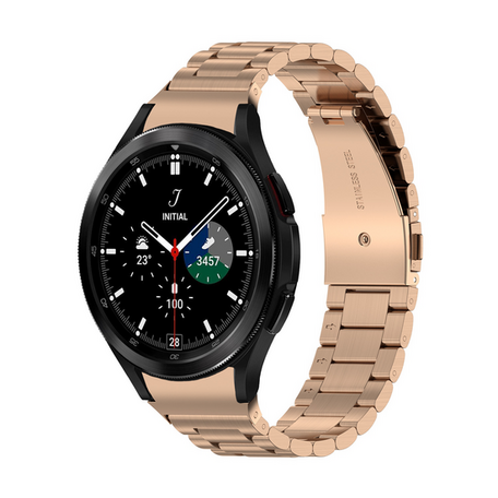 Samsung Galaxy Watch 4 Classic - 42mm / 46mm - Stalen schakelband - Rosé goud