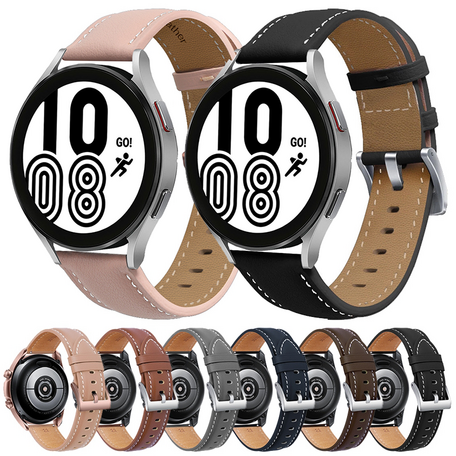 Premium Leather bandje - Oudroze - Samsung Galaxy Watch 4 - 40mm & 44mm