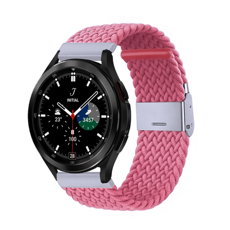 Braided bandje - Roze - Samsung Galaxy Watch 4 Classic - 42mm / 46mm