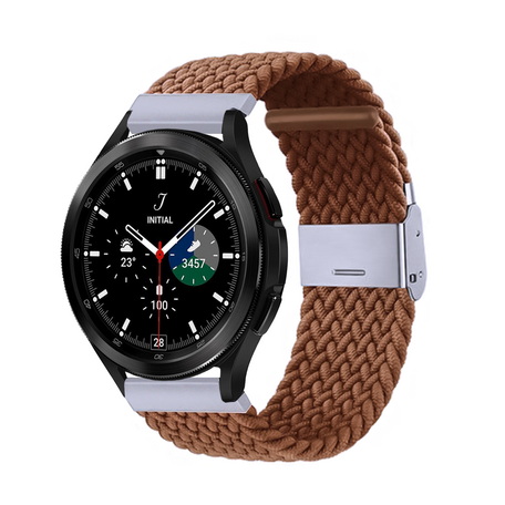 Braided bandje - Bruin - Samsung Galaxy Watch 4 Classic - 42mm / 46mm
