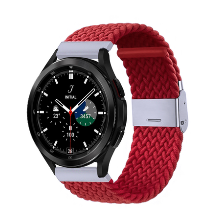 Braided bandje - Rood - Samsung Galaxy Watch 4 Classic - 42mm / 46mm