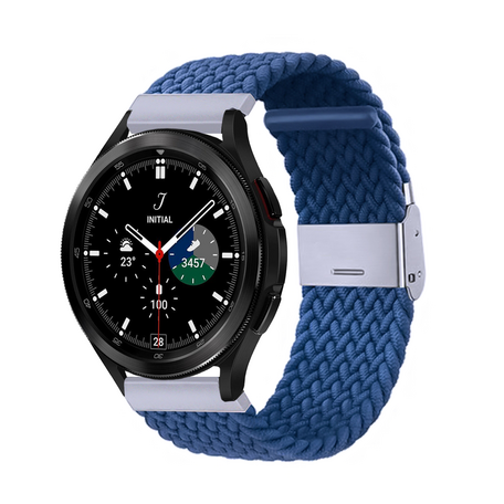 Braided bandje - Blauw - Samsung Galaxy Watch 4 Classic - 42mm / 46mm
