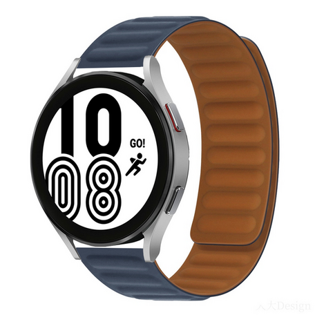 Siliconen Loop bandje - Donkerblauw - Samsung Galaxy Watch 3 - 45mm