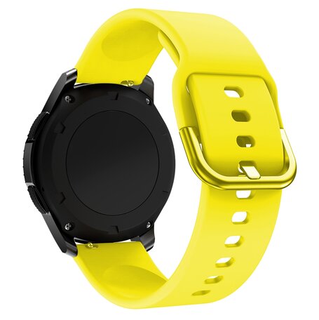 Siliconen sportband - Geel - Samsung Galaxy Watch 3 - 45mm
