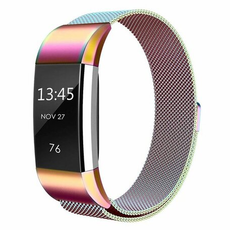 Fitbit Charge 2 milanese bandje - Maat: Small - Multicolor