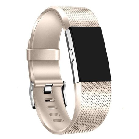 Fitbit Charge 2 sportbandje - Maat: Large - Champagne Goud