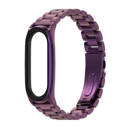 Metalen schakelarmband voor Xiaomi Mi Band 3/4/5/6 - Paars