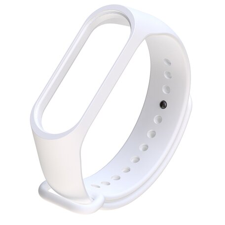 Xiaomi Mi band 3 / 4 / 5 / 6 bandje OneColor - Wit
