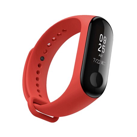 Xiaomi Mi band 3 / 4 / 5 / 6 bandje OneColor - Rood