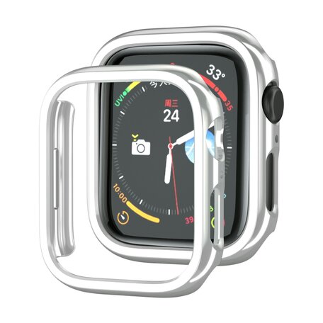 Hard case 45mm - Zilver (glans) - Geschikt voor Apple Watch 45mm