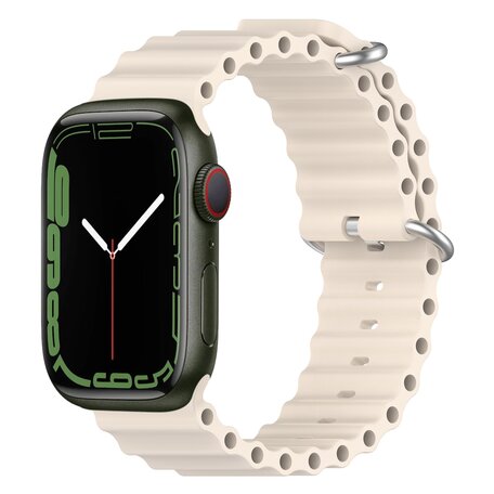 Ocean bandje - Starlight - Geschikt voor Apple Watch 38mm / 40mm / 41mm