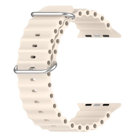 Ocean bandje - Starlight - Geschikt voor Apple Watch 38mm / 40mm / 41mm