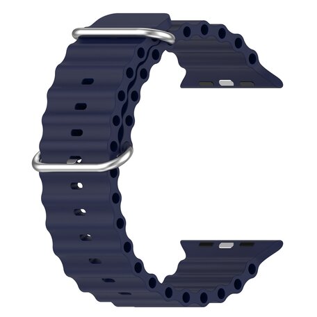 Ocean bandje - Navy - Geschikt voor Apple Watch 38mm / 40mm / 41mm