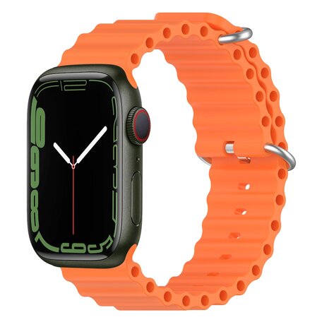 Ocean bandje - Oranje - Geschikt voor Apple Watch 38mm / 40mm / 41mm