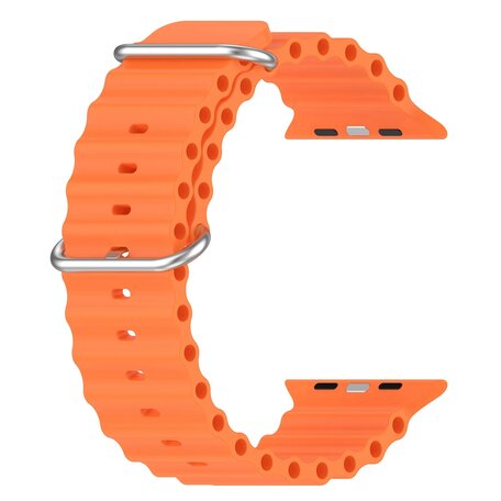 Ocean bandje - Oranje - Geschikt voor Apple Watch 38mm / 40mm / 41mm