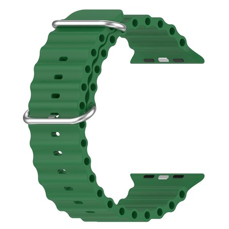 Ocean bandje - Groen - Geschikt voor Apple Watch 38mm / 40mm / 41mm