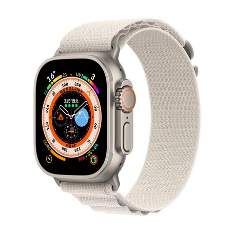 Alpine Loop nylon bandje - Starlight - Geschikt voor Apple Watch 38mm / 40mm / 41mm