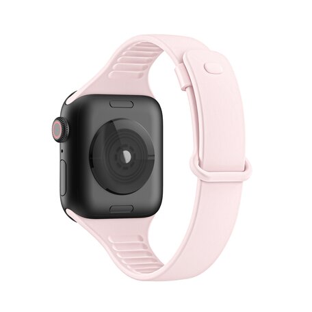 TPU Slim Fit bandje - Lichtroze - Geschikt voor Apple Watch 38mm / 40mm / 41mm