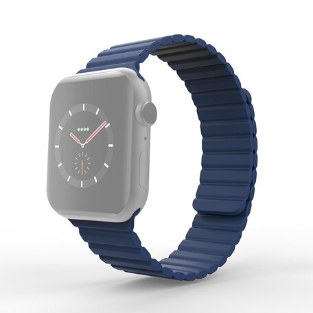 Siliconen Loop bandje - Donkerblauw - Geschikt voor Apple Watch 38mm / 40mm / 41mm