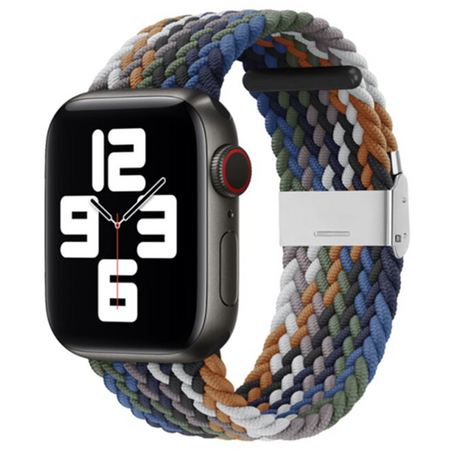 Braided nylon bandje - Multicolor - Geschikt voor Apple Watch 38mm / 40mm / 41mm