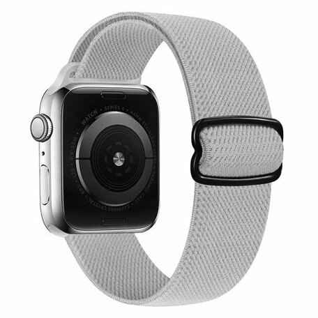 Solo Loop Nylon bandje - Grijs - Geschikt voor Apple Watch 38mm / 40mm / 41mm