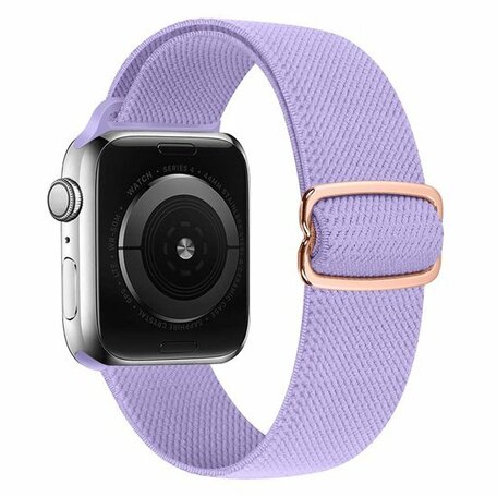 Solo Loop Nylon bandje - Paars - Geschikt voor Apple Watch 38mm / 40mm / 41mm