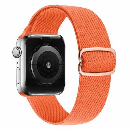 Solo Loop Nylon bandje - Koraal - Geschikt voor Apple Watch 38mm / 40mm / 41mm