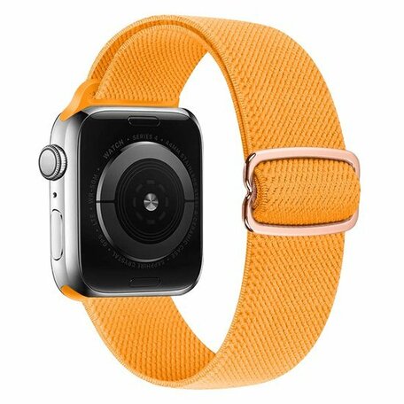 Solo Loop Nylon bandje - Oker- Geschikt voor Apple Watch 38mm / 40mm / 41mm