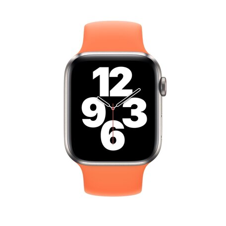 Solo Loop Link serie bandje - Maat: L - Oranje - Geschikt voor Apple Watch 38mm / 40mm / 41mm