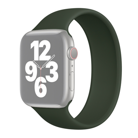 Solo Loop Link serie bandje - Maat: M - Leger Groen - Geschikt voor Apple Watch 38mm / 40mm / 41mm