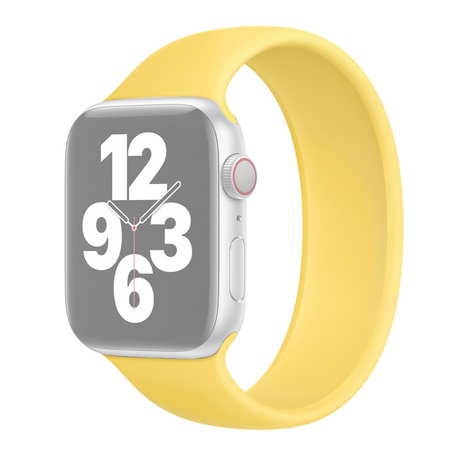 Solo Loop Link serie bandje - Maat: S - Geel - Geschikt voor Apple Watch 38mm / 40mm / 41mm