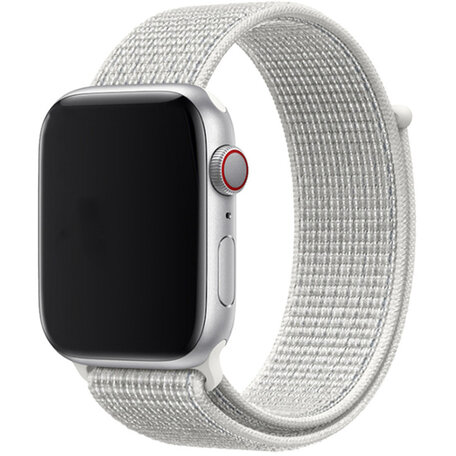 Sport Loop nylon bandje - Wit - Geschikt voor Apple Watch 38mm / 40mm / 41mm