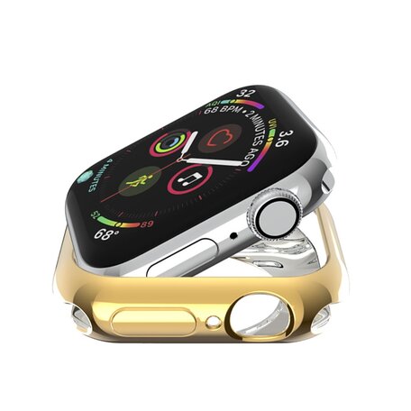 Siliconen case 38mm - Goud - Geschikt voor Apple Watch 38mm