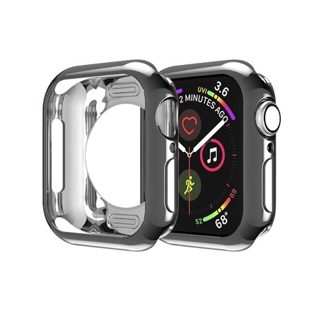 Siliconen case 38mm - Zwart - Geschikt voor Apple Watch 38mm