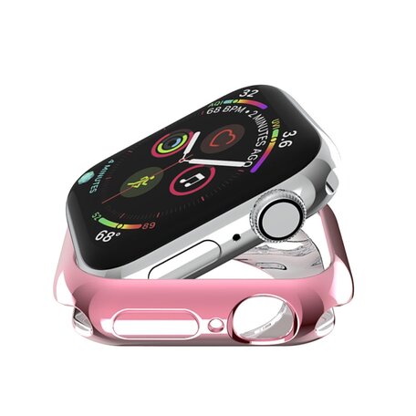 Siliconen case 38mm - Roze - Geschikt voor Apple Watch 38mm