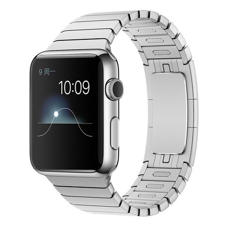 Schakelarmband Stainless Steel bandje - Zilver - Geschikt voor Apple Watch 38mm / 40mm / 41mm