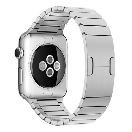 Schakelarmband Stainless Steel bandje - Zilver - Geschikt voor Apple Watch 38mm / 40mm / 41mm