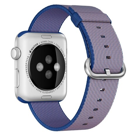 Nylon bandje - Paars - Geschikt voor Apple Watch 38mm / 40mm / 41mm