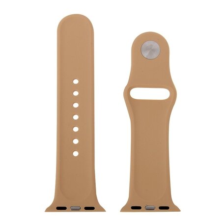 Rubberen sportbandje - Beige - Geschikt voor Apple Watch 38mm / 40mm / 41mm