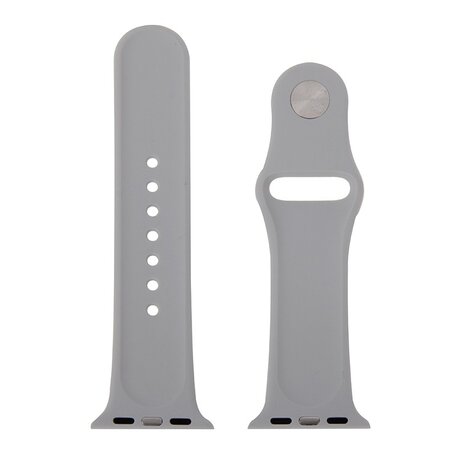 Rubberen sportbandje - Grijs - Geschikt voor Apple Watch 38mm / 40mm / 41mm